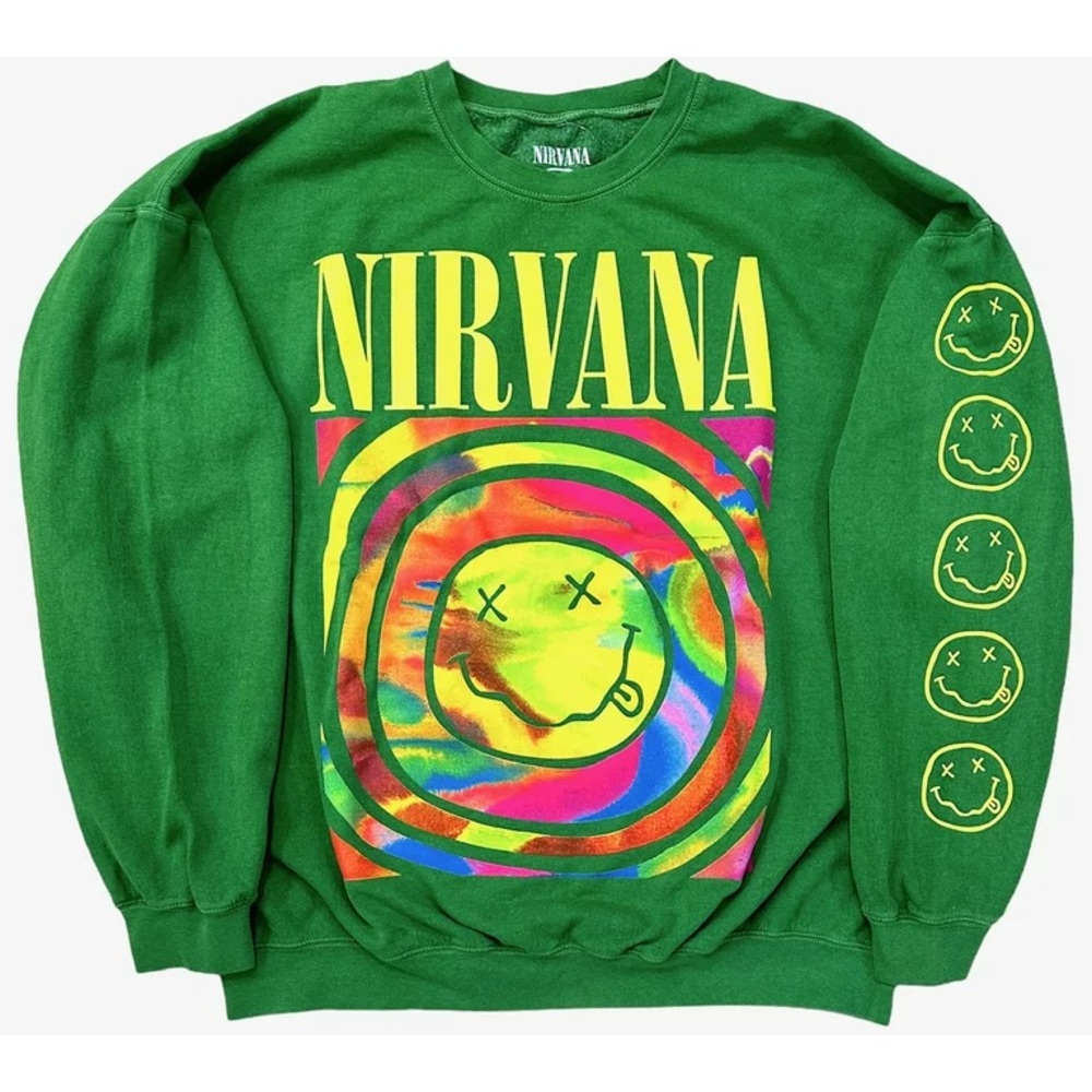 NWT Urban Outfitters Green Nirvana Sweatshirt